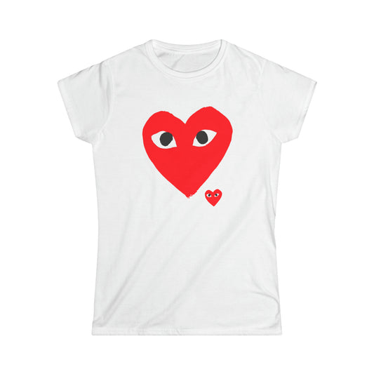 Comme des Coops Heart T-Shirt - A Playful Twist on Designer Style